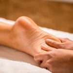 Closeup shot of a foot massage